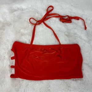 Pretty Little Thing Orange Bandeau Crop Top